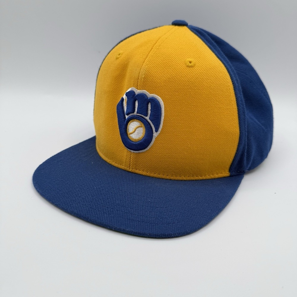 Milwaukee Brewers Baseball Cap Hat‎ American Needle Cooperstown Cotton/Wool Snap
